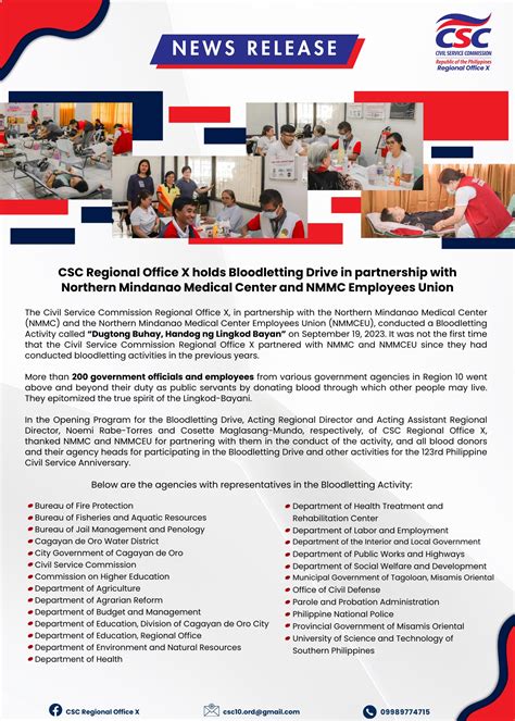 CSC Region X .
